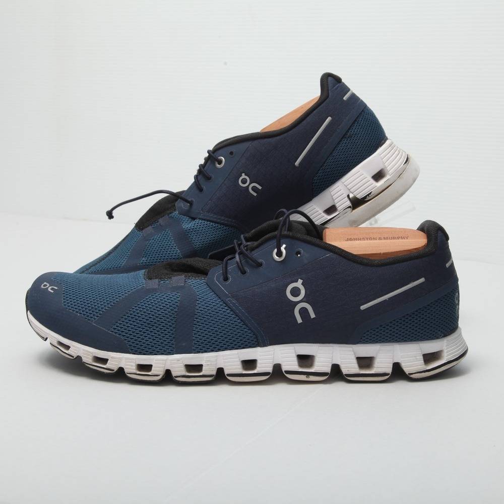 On Running Cloudflow Mens US 10.5 EU 44.5 Blue Black Leg Length Discrepancy